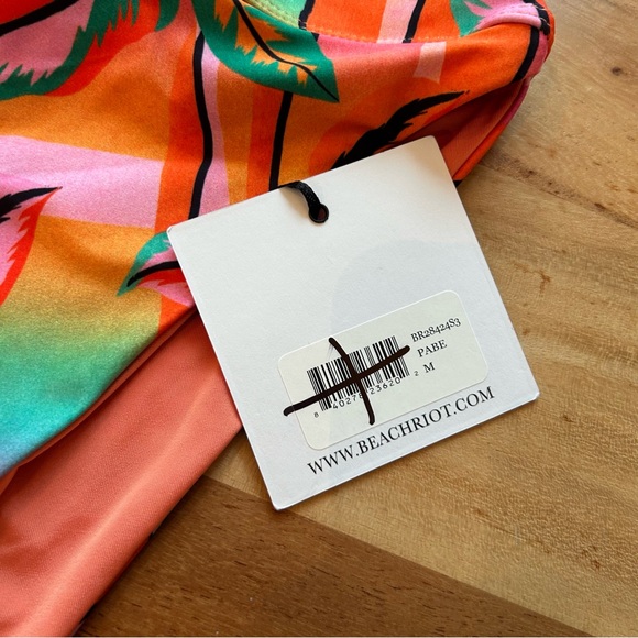 NWT Beach Riot Bikini Set Palm Beach High Waist - Picture 3 of 5
